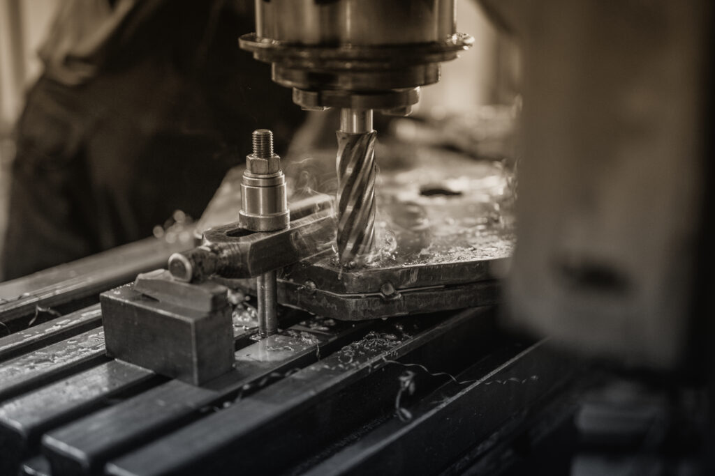 Industrial machine drilling metal. img-32